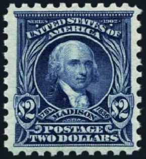Values of US Stamp Scott Cat. # 479: US$2.00 1917 Madison Perf 10. Harmer-Schau Auction Galleries, Oct 2013, Sale 99, Lot 187