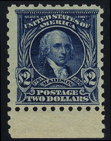 Values of US Stamp Scott Catalog 479 - 1917 US$2.00 Madison Perf 10. Cherrystone Auctions, May 2008, Sale 200805, Lot 268