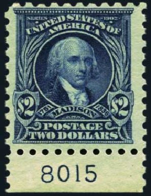 Costs of US Stamp Scott # 479: US$2.00 1917 Madison Perf 10. Harmer-Schau Auction Galleries, Aug 2012, Sale 94, Lot 1580