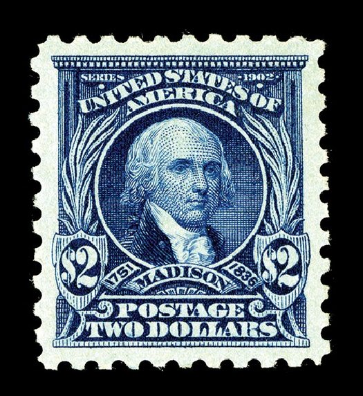 US Stamp Value Scott Cat. 479: 1917 US$2.00 Madison Perf 10. Spink Shreves Galleries, May 2014, Sale 148, Lot 324