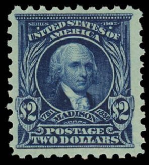 Values of US Stamps Scott Catalogue #479: 1917 US$2.00 Madison Perf 10. Daniel Kelleher Auctions, Aug 2012, Sale 631, Lot 1233