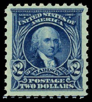 US Stamps Values Scott # 479: 1917 US$2.00 Madison Perf 10. Daniel Kelleher Auctions, Dec 2014, Sale 661, Lot 393