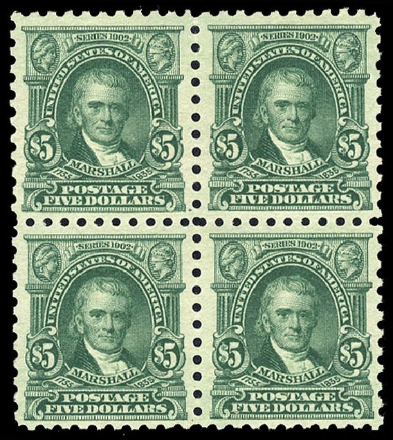 Cost of US Stamps Scott Catalog # 480 - 1917 US$5.00 Marshall Perf 10. Cherrystone Auctions, Apr 2010, Sale 201004, Lot 269