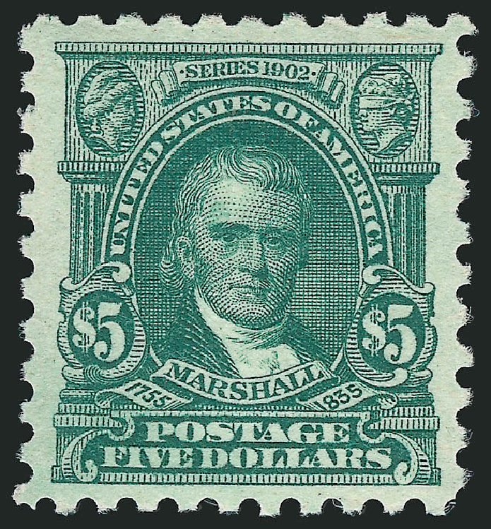 Cost of US Stamps Scott Catalogue 480 - US$5.00 1917 Marshall Perf 10. Robert Siegel Auction Galleries, Mar 2014, Sale 1067, Lot 1569