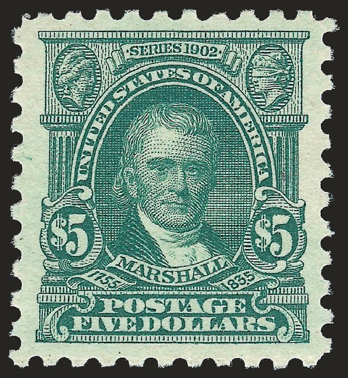 Values of US Stamps Scott #480 - 1917 US$5.00 Marshall Perf 10. Robert Siegel Auction Galleries, Dec 2008, Sale 967, Lot 4839