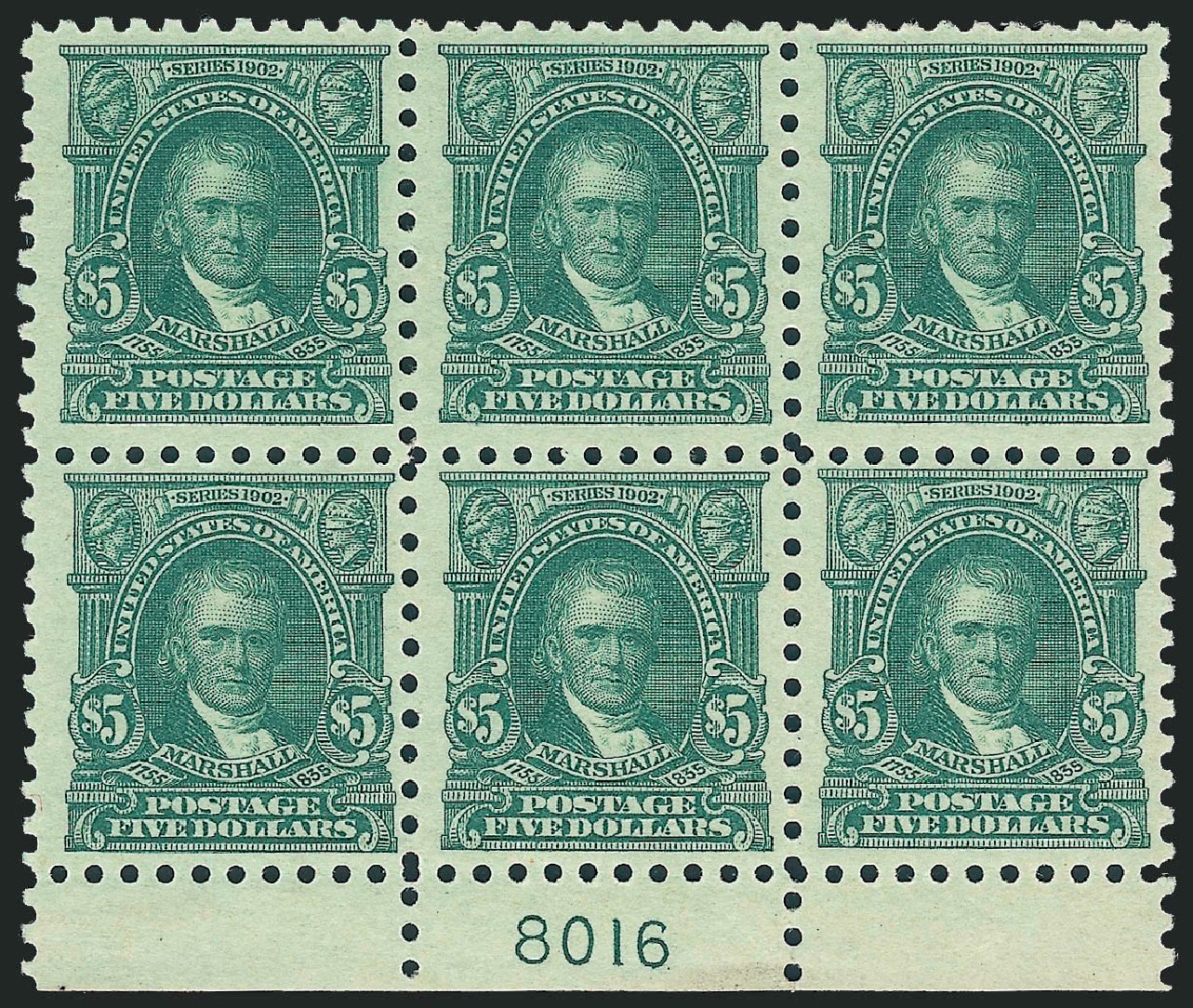 Price of US Stamp Scott Catalog 480: 1917 US$5.00 Marshall Perf 10. Robert Siegel Auction Galleries, Dec 2008, Sale 967, Lot 4840
