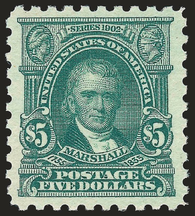 Price of US Stamp Scott Catalogue # 480 - US$5.00 1917 Marshall Perf 10. Robert Siegel Auction Galleries, Sep 2009, Sale 976, Lot 2080