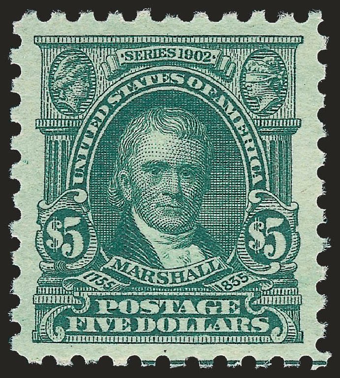 US Stamps Values Scott Cat. # 480: US$5.00 1917 Marshall Perf 10. Robert Siegel Auction Galleries, Dec 2009, Sale 982, Lot 5880