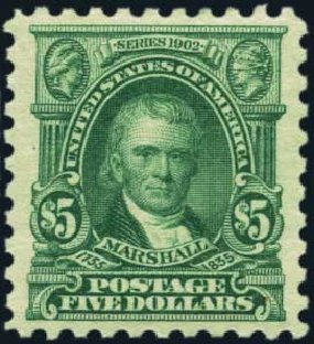 Cost of US Stamps Scott Catalog #480 - 1917 US$5.00 Marshall Perf 10. Harmer-Schau Auction Galleries, Aug 2012, Sale 94, Lot 1581