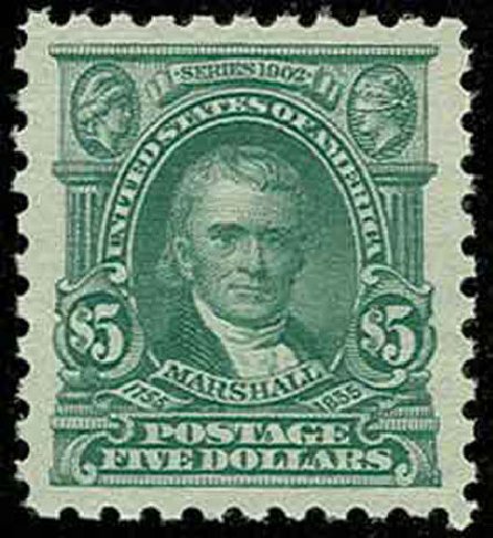 Prices of US Stamps Scott 480 - US$5.00 1917 Marshall Perf 10. H.R. Harmer, Nov 2013, Sale 3004, Lot 1281
