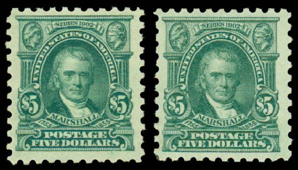 Price of US Stamps Scott Catalog 480: 1917 US$5.00 Marshall Perf 10. Daniel Kelleher Auctions, Sep 2013, Sale 639, Lot 3601