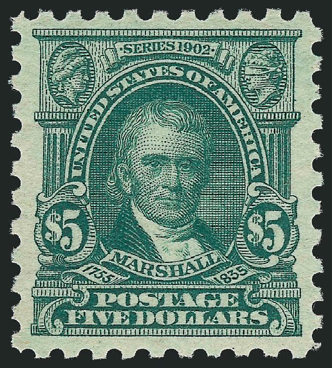 US Stamps Value Scott Catalog 480 - US$5.00 1917 Marshall Perf 10. Robert Siegel Auction Galleries, Nov 2013, Sale 1061, Lot 3961