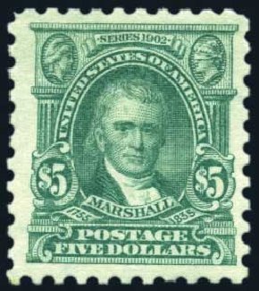 Value of US Stamps Scott Cat. #480 - 1917 US$5.00 Marshall Perf 10. Harmer-Schau Auction Galleries, Feb 2010, Sale 84, Lot 1614