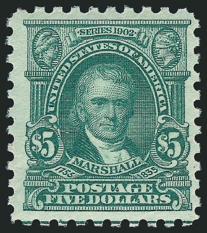 Prices of US Stamps Scott Catalogue # 480 - 1917 US$5.00 Marshall Perf 10. Robert Siegel Auction Galleries, Sep 2009, Sale 976, Lot 2084