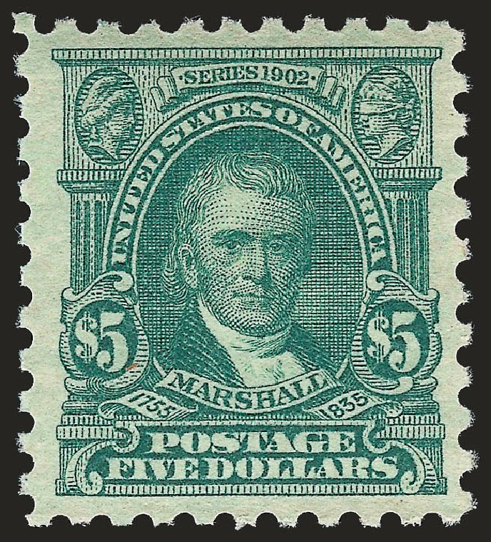 US Stamps Prices Scott Cat. 480 - US$5.00 1917 Marshall Perf 10. Robert Siegel Auction Galleries, Apr 2010, Sale 984, Lot 914
