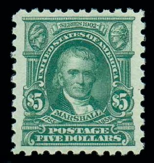 Prices of US Stamp Scott # 480 - US$5.00 1917 Marshall Perf 10. Matthew Bennett International, Dec 2007, Sale 325, Lot 2145