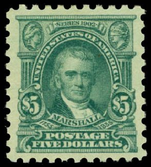 Costs of US Stamps Scott Cat. #480: 1917 US$5.00 Marshall Perf 10. Daniel Kelleher Auctions, May 2014, Sale 653, Lot 2235