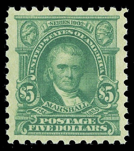 Prices of US Stamps Scott Catalog #480: 1917 US$5.00 Marshall Perf 10. Matthew Bennett International, Sep 2012, Sale 346, Lot 852