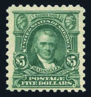 Cost of US Stamps Scott 480: 1917 US$5.00 Marshall Perf 10. Harmer-Schau Auction Galleries, Aug 2014, Sale 102, Lot 2042