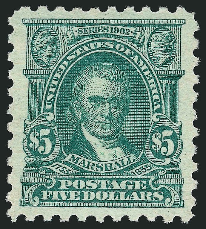 Prices of US Stamps Scott Catalogue #480 - 1917 US$5.00 Marshall Perf 10. Robert Siegel Auction Galleries, Mar 2012, Sale 1019, Lot 852