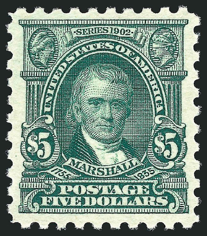 US Stamp Value Scott # 480 - 1917 US$5.00 Marshall Perf 10. Robert Siegel Auction Galleries, Sep 2008, Sale 962, Lot 2762