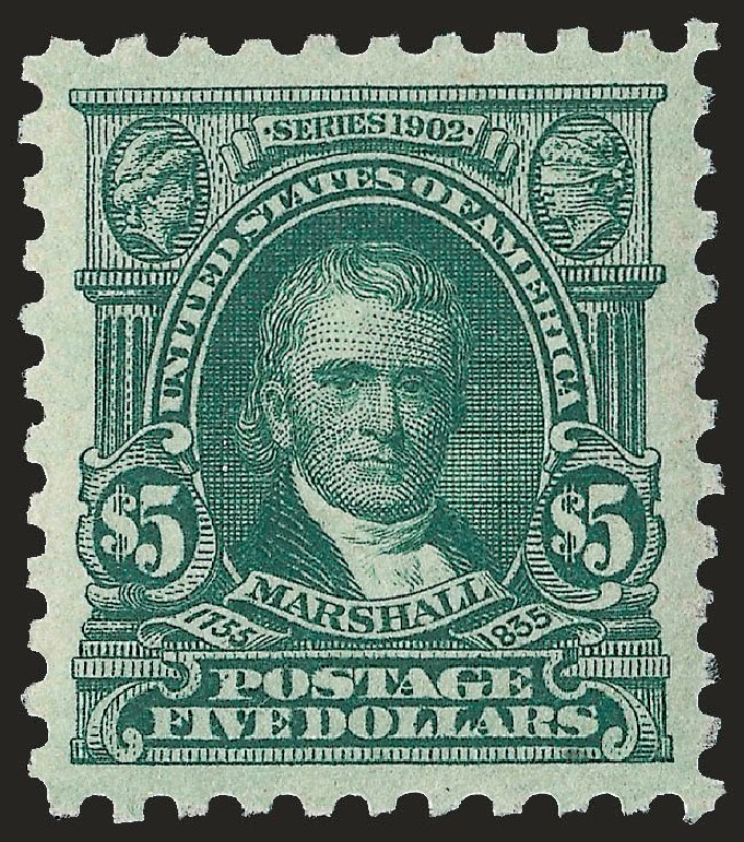 Values of US Stamp Scott Catalogue # 480: 1917 US$5.00 Marshall Perf 10. Robert Siegel Auction Galleries, Jun 2009, Sale 975, Lot 1902
