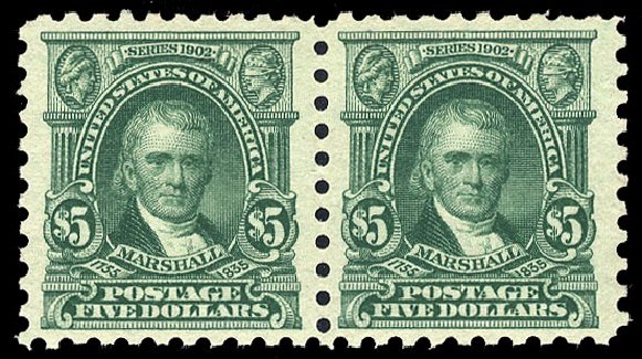 Price of US Stamp Scott 480 - 1917 US$5.00 Marshall Perf 10. Cherrystone Auctions, Oct 2012, Sale 201210, Lot 143