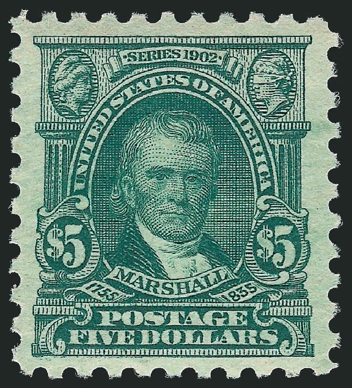 US Stamps Value Scott Catalog # 480 - US$5.00 1917 Marshall Perf 10. Robert Siegel Auction Galleries, Mar 2012, Sale 1019, Lot 853