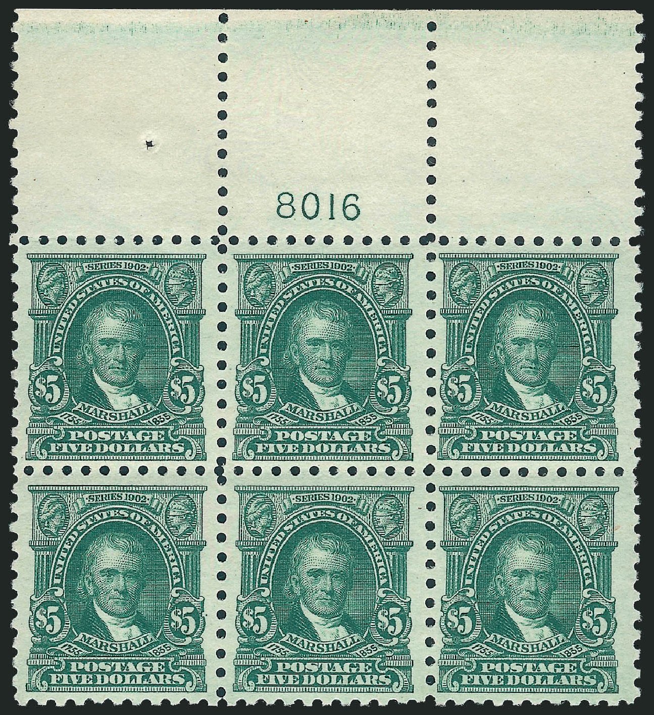 US Stamps Price Scott Catalog 480 - 1917 US$5.00 Marshall Perf 10. Robert Siegel Auction Galleries, Mar 2011, Sale 1007, Lot 2776