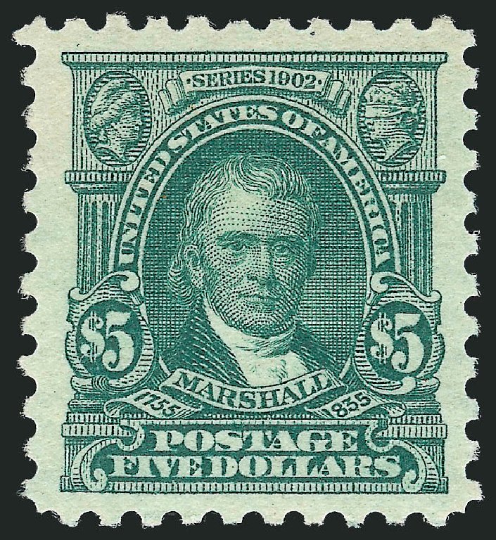 Values of US Stamps Scott 480: 1917 US$5.00 Marshall Perf 10. Robert Siegel Auction Galleries, Jul 2013, Sale 1050, Lot 596