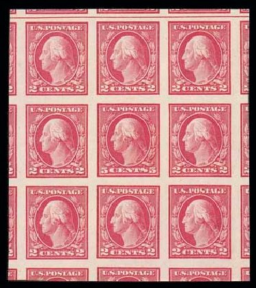 US Stamp Value Scott Cat. # 485: 5c 1917 Washington Imperf. Matthew Bennett International, Dec 2007, Sale 324, Lot 1208