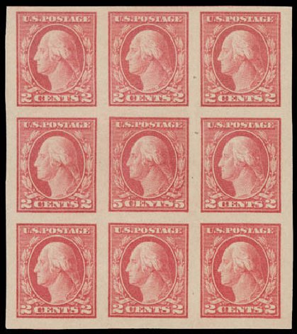 US Stamps Price Scott Catalogue 485 - 5c 1917 Washington Imperf. Matthew Bennett International, Jun 2008, Sale 328, Lot 993