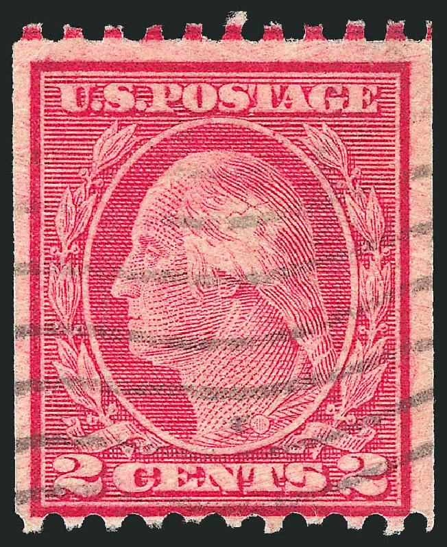 US Stamps Prices Scott # 487 - 1916 2c Washington Coil Perf 10 Horizontally. Robert Siegel Auction Galleries, Jun 2011, Sale 1011, Lot 761