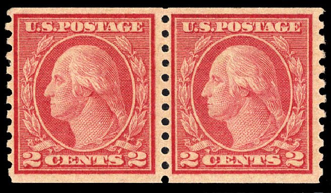 Value of US Stamps Scott Catalogue #491 - 2c 1917 Washington Coil Perf 10 Vertically. Cherrystone Auctions, Jul 2009, Sale 200907, Lot 157