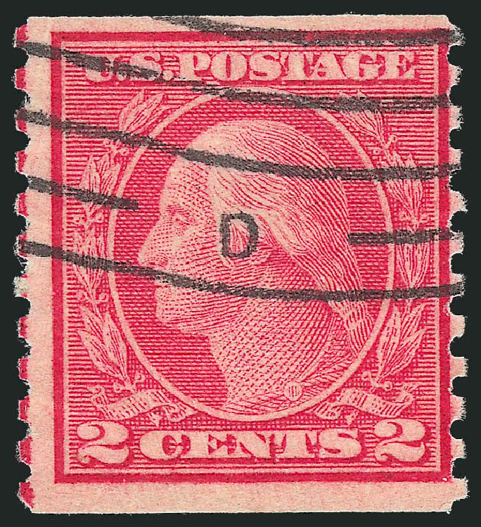 Cost of US Stamps Scott Catalogue 491: 2c 1917 Washington Coil Perf 10 Vertically. Robert Siegel Auction Galleries, Mar 2011, Sale 1007, Lot 2777