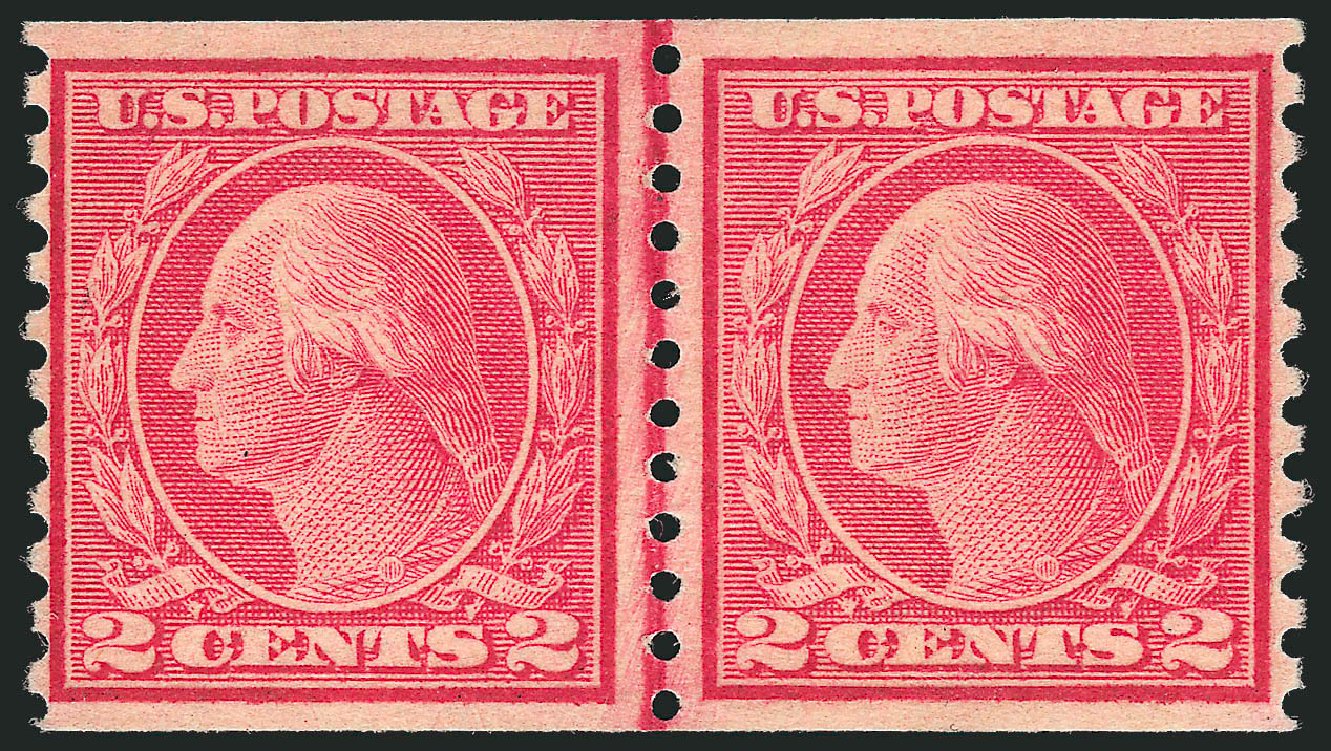 Cost of US Stamps Scott Cat. #491 - 1917 2c Washington Coil Perf 10 Vertically. Robert Siegel Auction Galleries, Feb 2015, Sale 1093, Lot 429