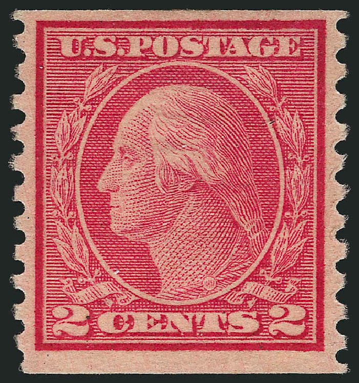 Costs of US Stamps Scott Catalog # 491: 1917 2c Washington Coil Perf 10 Vertically. Robert Siegel Auction Galleries, Apr 2015, Sale 1096, Lot 739