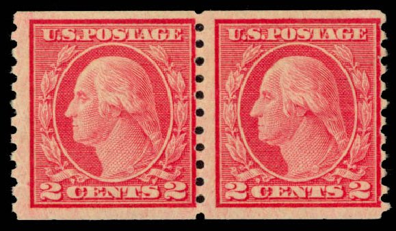 Cost of US Stamp Scott Catalog 491: 1917 2c Washington Coil Perf 10 Vertically. Daniel Kelleher Auctions, Sep 2014, Sale 655, Lot 530