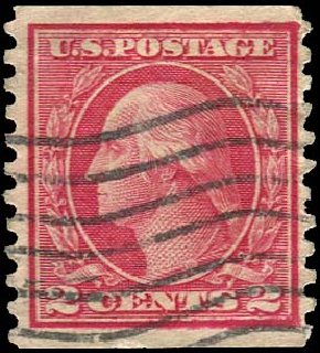 Prices of US Stamps Scott Catalogue # 491 - 2c 1917 Washington Coil Perf 10 Vertically. Regency-Superior, Nov 2014, Sale 108, Lot 900