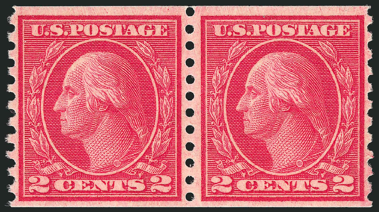 Value of US Stamps Scott Cat. 491 - 1917 2c Washington Coil Perf 10 Vertically. Robert Siegel Auction Galleries, Oct 2011, Sale 1013, Lot 450
