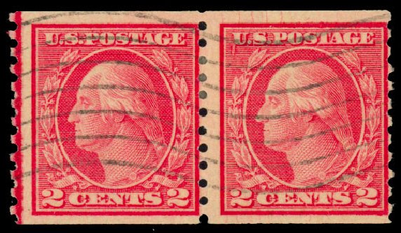 Costs of US Stamp Scott Catalog # 491: 2c 1917 Washington Coil Perf 10 Vertically. Daniel Kelleher Auctions, Dec 2013, Sale 640, Lot 411