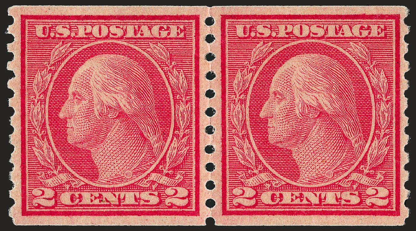 Cost of US Stamp Scott Catalog # 491 - 1917 2c Washington Coil Perf 10 Vertically. Robert Siegel Auction Galleries, Sep 2008, Sale 962, Lot 2764