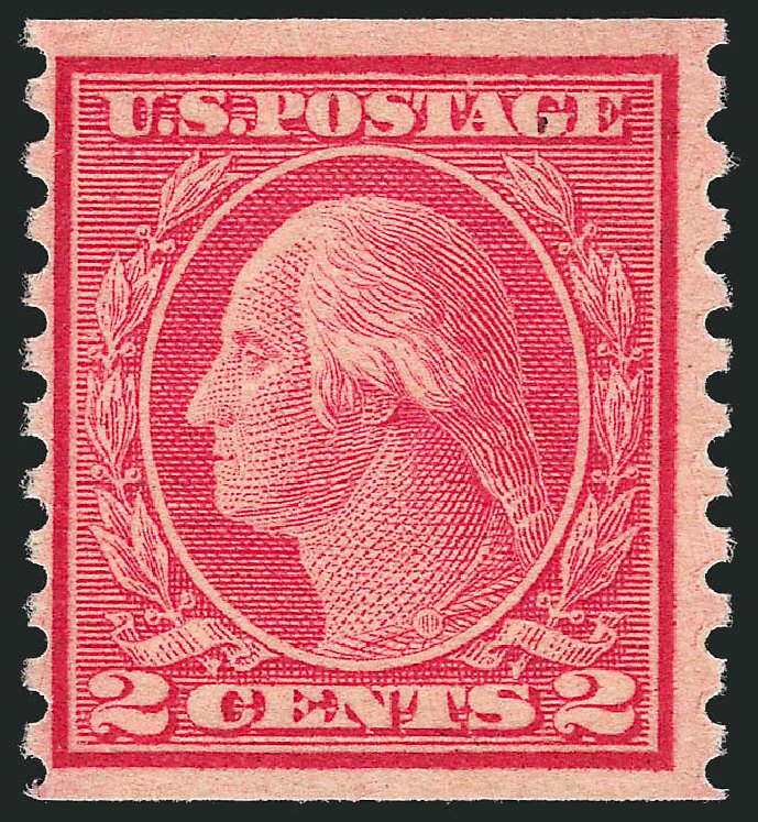Costs of US Stamp Scott #491 - 2c 1917 Washington Coil Perf 10 Vertically. Robert Siegel Auction Galleries, Dec 2014, Sale 1090, Lot 1545
