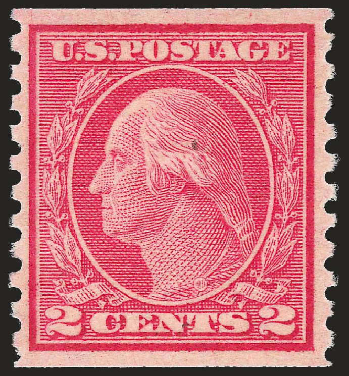 US Stamps Price Scott Catalogue #491 - 1917 2c Washington Coil Perf 10 Vertically. Robert Siegel Auction Galleries, Jun 2009, Sale 975, Lot 1905