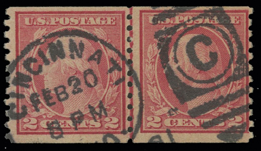 Price of US Stamp Scott Cat. #491: 2c 1917 Washington Coil Perf 10 Vertically. H.R. Harmer, May 2014, Sale 3005, Lot 1292