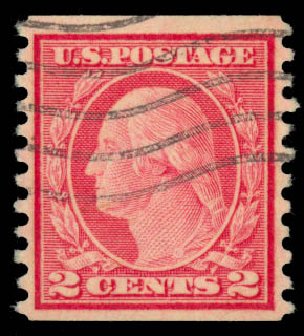Prices of US Stamps Scott Catalogue # 491: 2c 1917 Washington Coil Perf 10 Vertically. Daniel Kelleher Auctions, Sep 2014, Sale 655, Lot 532
