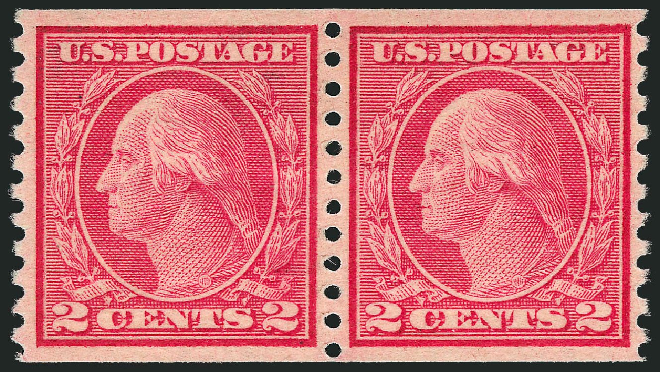 US Stamps Price Scott # 491: 1917 2c Washington Coil Perf 10 Vertically. Robert Siegel Auction Galleries, Oct 2010, Sale 997, Lot 6032