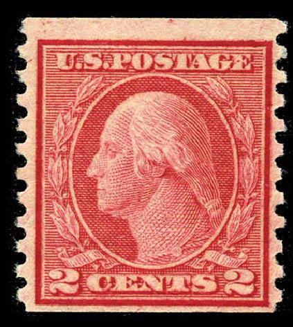 Costs of US Stamps Scott Catalog #491 - 1917 2c Washington Coil Perf 10 Vertically. Matthew Bennett International, Feb 2012, Sale 340, Lot 473
