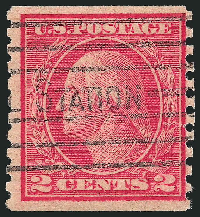 US Stamps Prices Scott Catalogue # 491 - 1917 2c Washington Coil Perf 10 Vertically. Robert Siegel Auction Galleries, Oct 2011, Sale 1014, Lot 1986