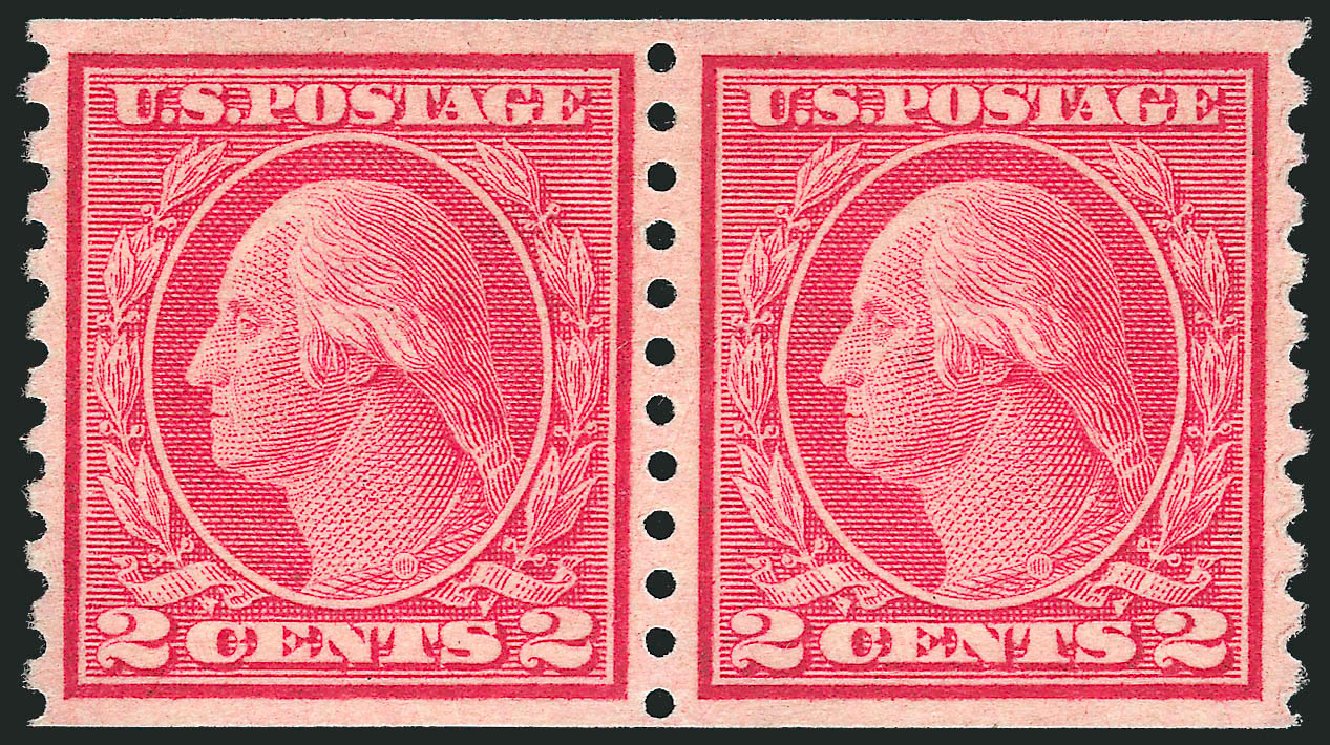 US Stamps Price Scott 491: 1917 2c Washington Coil Perf 10 Vertically. Robert Siegel Auction Galleries, Mar 2013, Sale 1040, Lot 1876